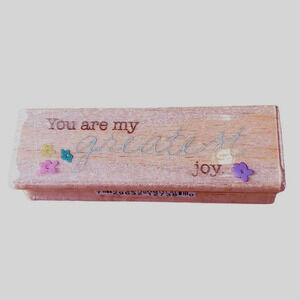 You Are My Greatest Joy Studio G Wood Mounted Rubber Stamp